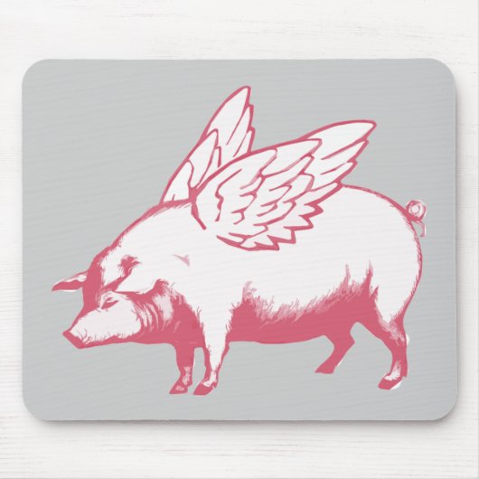 Wanneer varkens vliegen muismat (Voorkant)