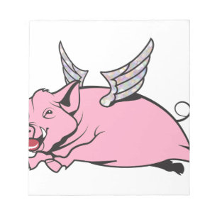 wanneer varkens vliegen notitieblok