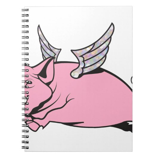 wanneer varkens vliegen notitieboek (Voorkant)