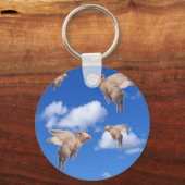 Wanneer varkens vliegen sleutelhanger (Voorkant)