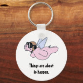 Wanneer varkens vliegen sleutelhanger (Voorkant)