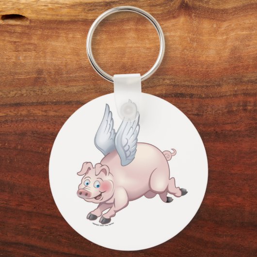 Wanneer Varkens vliegen Sleutelhanger (Voorkant)