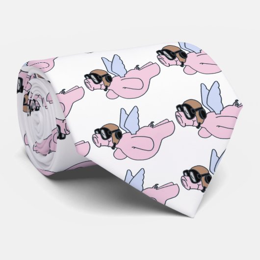 Wanneer varkens vliegen stropdas (Opgerold)