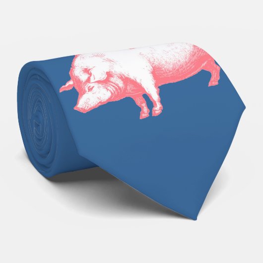 Wanneer varkens vliegen stropdas (Opgerold)