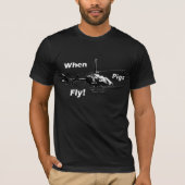 Wanneer varkens vliegen! t-shirt (Voorkant)