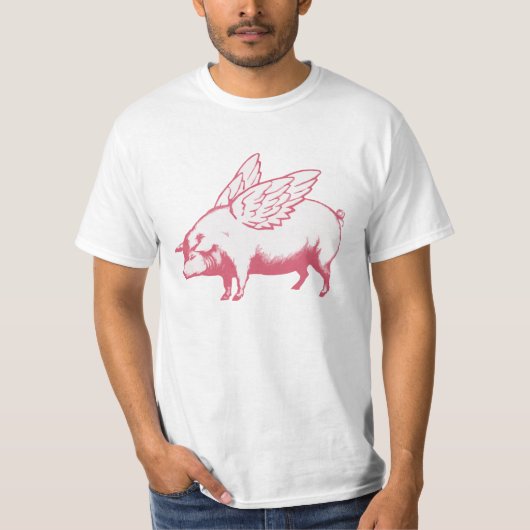 Wanneer varkens vliegen t-shirt (Voorkant)