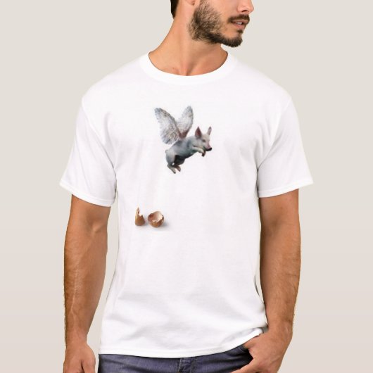 wanneer varkens vliegen t-shirt (Voorkant)