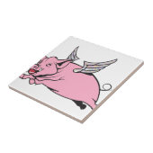 wanneer varkens vliegen tegeltje (Zijkant)