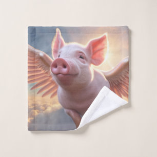 Wanneer varkens vliegen washandje