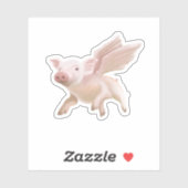 Wanneer Varkens vliegen - Zeg hen om terug te kome Sticker (Vel)