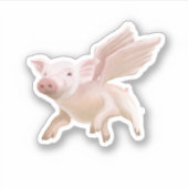 Wanneer Varkens vliegen - Zeg hen om terug te kome Sticker (Voorkant)