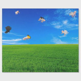 Wanneer Varkens vullingspapier voeren Cadeaupapier