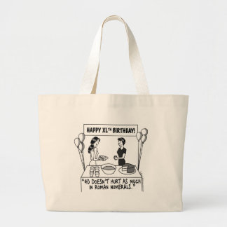 Wanneer vrouwen 40 kg draaien grote tote bag