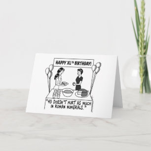 Wanneer vrouwen 40 Wenskaart draaien Kaart