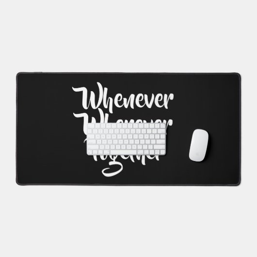 Wanneer, waar dan ook, samen bureau mat (Keyboard & Muis)