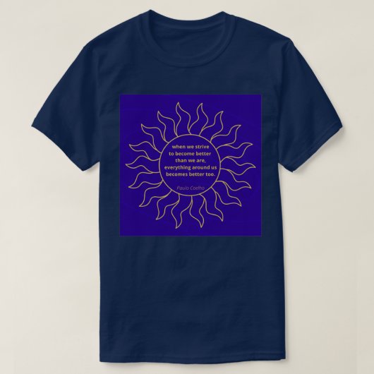 Wanneer we beter willen worden t-shirt (Design voorkant)