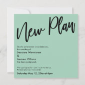 Wanneer we kunnen knuffelen groene uitgestelde bru kaart (Achterkant)