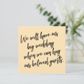 Wanneer we kunnen knuffelen kaart voor uitgestelde (Staand voorkant)