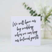 Wanneer we kunnen knuffelen lavendel uitgestelde b kaart (Staand voorkant)