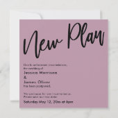 Wanneer we kunnen knuffelen Mauve uitgestelde brui Kaart (Achterkant)