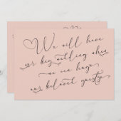 Wanneer we kunnen knuffelen uitgestelde bruiloft b kaart (Voorkant / Achterkant)