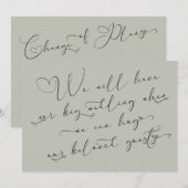 Wanneer we kunnen knuffelen uitgestelde bruiloft s kaart (Voorkant / Achterkant)