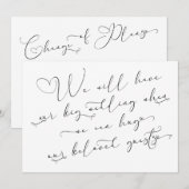 Wanneer we kunnen knuffelen uitgestelde bruiloft w kaart (Voorkant / Achterkant)