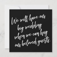 Wanneer we kunnen knuffelen zwart uitgestelde brui