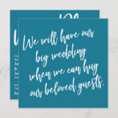 Wanneer we mozaïekblauw kunnen knuffelen uitgestel kaart (Voorkant / Achterkant)