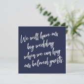 Wanneer we Navy Blue kunnen knuffelen Uitgestelde  Kaart (Staand voorkant)