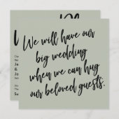 Wanneer we Sage Green kunnen knuffelen Uitgestelde Kaart (Voorkant / Achterkant)