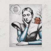 Wanneer werd het kwaad een goede vrouw die aan de  briefkaart (Voorkant)