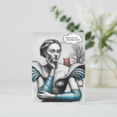 Wanneer werd het kwaad een goede vrouw die aan de  briefkaart (Staand voorkant)