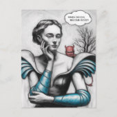 Wanneer werd het kwaad een goede vrouw die aan de  briefkaart (Voorkant)