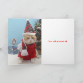 Wanneer wij apart op Kerstmis… Feestdagen Kaart (Binnen)