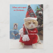 Wanneer wij apart op Kerstmis… zijn,… Feestdagenkaart (Voorkant)