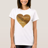 Wanneer woorden niet goed werken, geeft muziek het t-shirt (Voorkant)