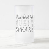 WANNEER WOORDEN NIET VOLDOEN AAN MUZIEK MATGLAS BIERPUL (Center)