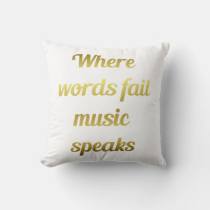 Wanneer woorden ontbreken spreekt de Muziek Inspir Kussen
