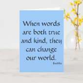 Wanneer woorden zowel waar als aardig zijn... kaart (Gele Bloem)