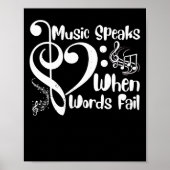 Wanneer Word mislukt, spreekt Word Musical Notes S Poster (Voorkant)