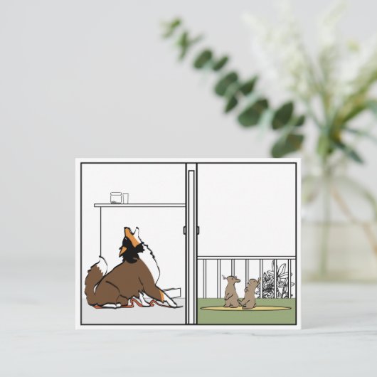 WANNEER WORLDS COLLIDE BRIEFKAART (Staand voorkant)