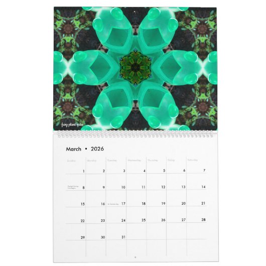 Wanneer zes kanten Kaleid Kalender (Mar 2026)