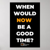 Wanneer zou NU Poster Black (Voorkant)