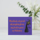Wanneer zwarte katten blijven groeien briefkaart (Staand voorkant)