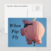 WanneerPigsFly Briefkaart (Voorkant / Achterkant)