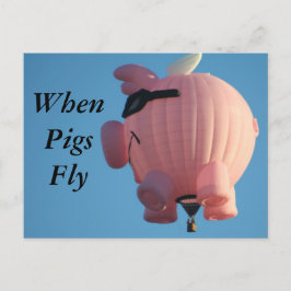 WanneerPigsFly Briefkaart