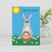 Wanordelijke Paasbrunch Kaart (Staand voorkant)