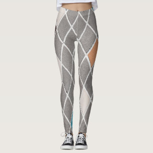 Wanordelijke Waterverf Wilde Bloem Patroon Dames L Leggings