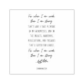 Want als ik zwak ben, dan ben ik sterk rubberstempel (Afrduk)